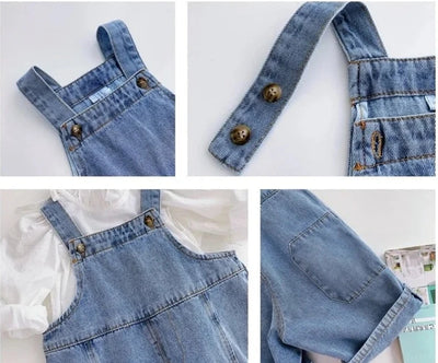 Loose Denim Dungarees