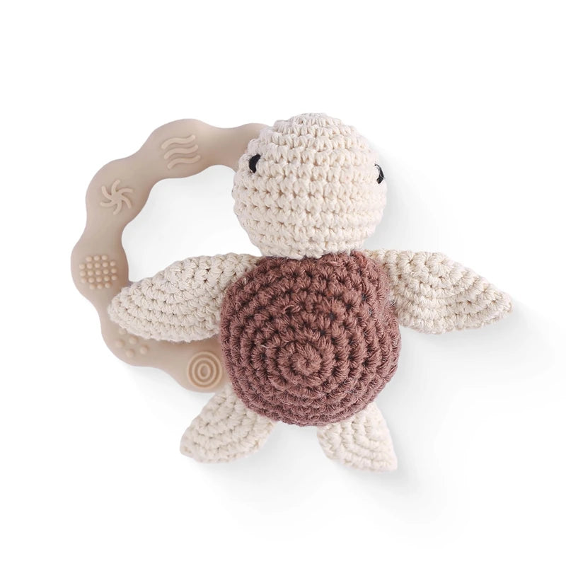 Crochet Silicone Sea Creature Rattles