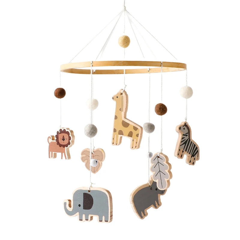 Safari Wooden Cot Mobiles