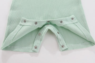 Sage Green Short Sleeve Rompers