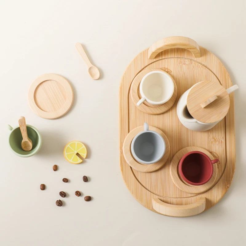 Wooden Afternoon Tea Pretend Play Set