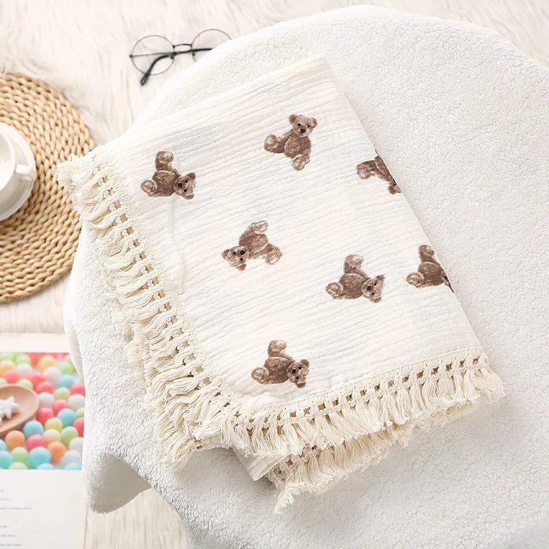 Bear Muslin Blankets