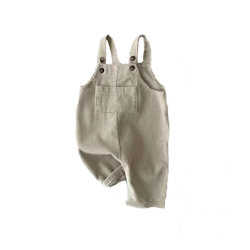 Beige Corduroy Dungarees