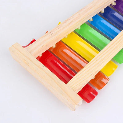 Wooden 8 Tones Multicolor Xylophone Instruments