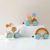 Wooden Animal Train Set