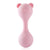 Soft Pink Bear Silicone Sand Rattle