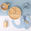 7pcs Wooden Elephant Silicone Tablewear Sets