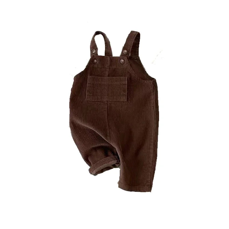 Coffee Corduroy Dungarees