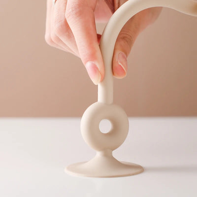 Cream Silicone Wooden Rings